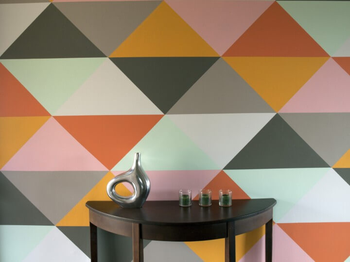  DIY  Triangle Accent Walls Made Easy ECHOtape