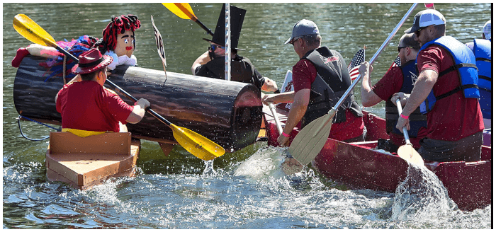 Cardboard Out of the Box 9th Annual Cardboard Boat Regatta via TDN.com