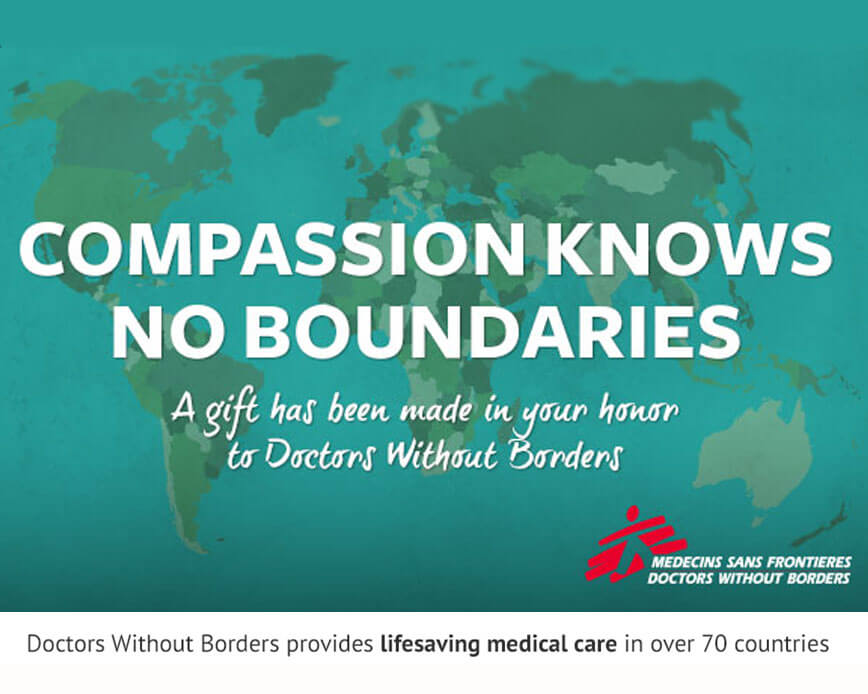 ECHOtape Annual Holiday Gift | Doctors Without Borders 
